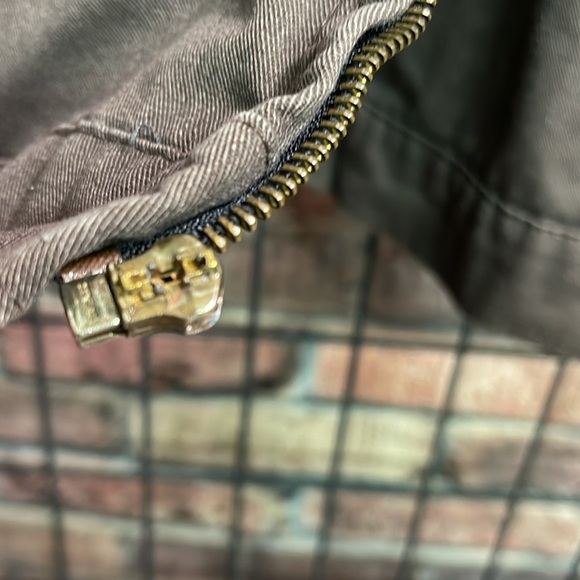 UniWear brown uniform jacket name patch work wear men’s size XL - Picture 5 of 8